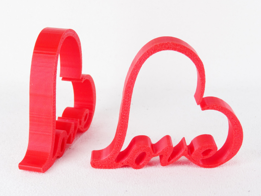 Preview: love herz 3D Aufsteller, stareudekoration, PLA rot